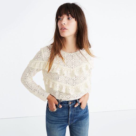 Sezane Tops - Sézane Ninon Lace Top
